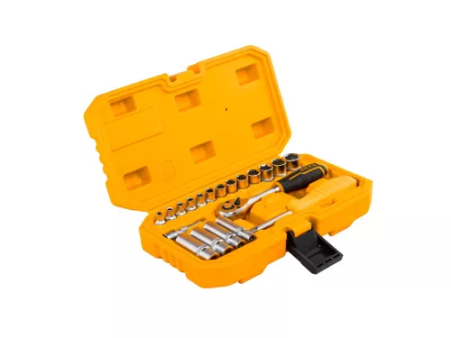 INGCO Dugókulcs készlet 20 részes 1/4" 4-14 mm CrV