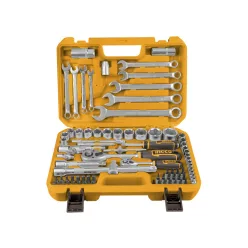   INGCO Dugókulcs készlet 82 részes 1/4" 4-10 mm, 1/2" 10-32 mm CrV
