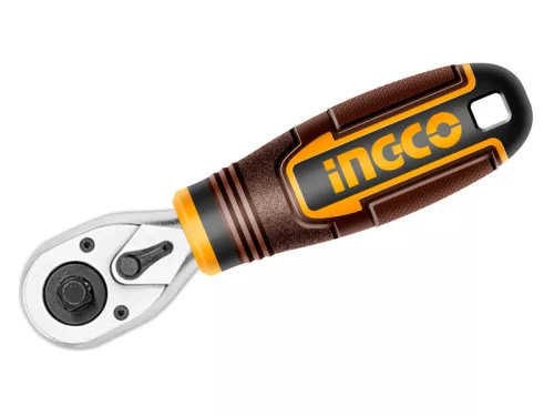 INGCO Mini racsnis hajtószár 1/4"-3/8" 140 mm CrV CrMo