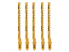 INGCO Dekopírfűrészlap fára 100/74 mm 6 TPI íves vágás HCS (5 db)