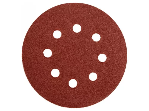 GERMAFLEX Tépőzáras fíbertárcsa 125 mm / P100 8 lyukas (5 db)