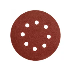   GERMAFLEX Tépőzáras fíbertárcsa 125 mm / P180 8 lyukas (5 db)