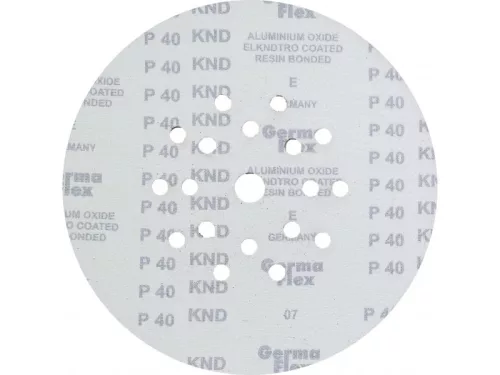 GERMAFLEX Tépőzáras fíbertárcsa 225 mm / P120 18+1 lyukas