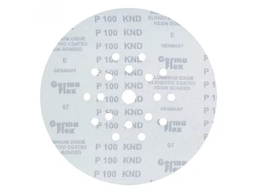 GERMAFLEX Tépőzáras fíbertárcsa 225 mm / P100 18+1 lyukas (5 db)