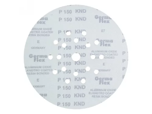 GERMAFLEX Tépőzáras fíbertárcsa 225 mm / P150 18+1 lyukas (5 db)