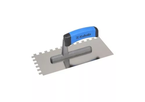 KUBALA 130x270 mm, fogazás 8x8 mm rozsdamentes simító