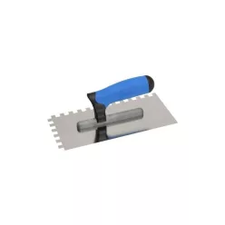   KUBALA 130x270mm fogazás 12x12mm rozsdamentes simító,  2K poliamid nyél G-11