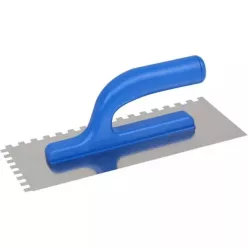 KUBALA 130x270 mm, fogazás 4x4 mm rozsdamentes simító