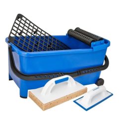   KUBALA fugázó szett 20L vödör/ rács/ görgők/ simító szivacs/ fugázó gumi