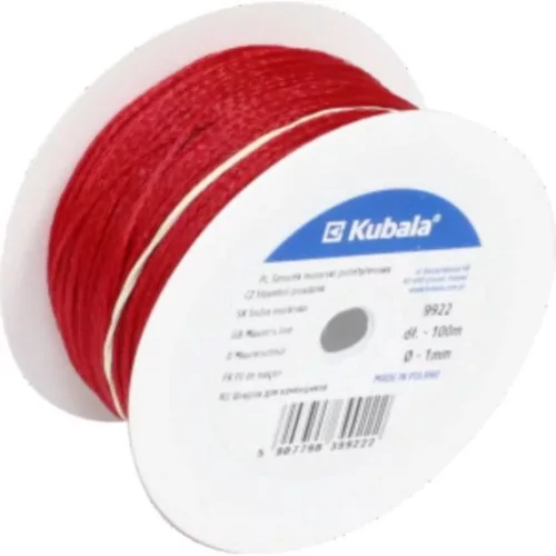 KUBALA 50m/D: 1mm kőműves zsinór, piros
