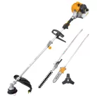 Riwall PRO RPMT 520 multifunkciós benzines fűkasza 4 az 1-ben, 52 cm³ – ágvágóval, sövényvágóval