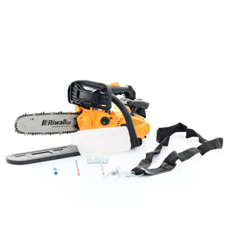 Riwall PRO RPCS 2630 benzinmotoros ágnyeső láncfűrész 25 cm³, 30 cm vezető, könnyű, karabineres