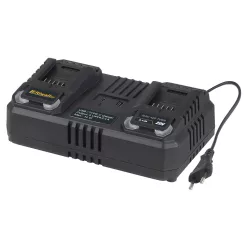   Riwall PRO RAC 420 TWIN dupla gyorstöltő 20 V, 2x4,5 A, USB-A kimenettel