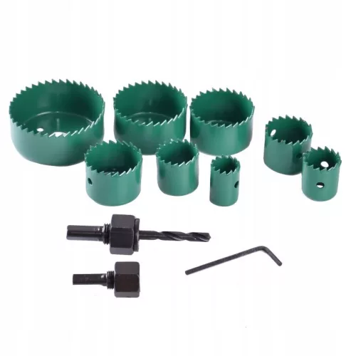 STALCO lyukfűrész készlet fához 19 - 63mm 11 db-os