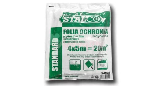 STALCO takaró fólia 4 x 5m HDPE 60g, vékony