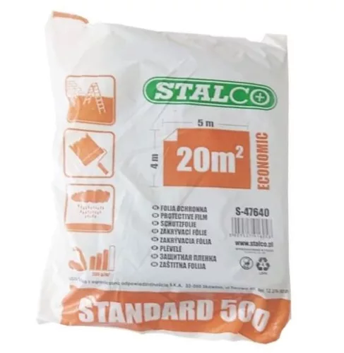 STALCO takaró fólia 4 x 5m LDPE 500g