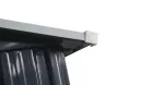 Riwall PRO RMSA 6x8 fém kerti tároló 2,4x1,7 m, nyeregtetős, zárható, antracit