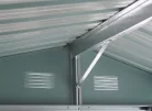 Riwall PRO RMSA 6x8 fém kerti tároló 2,4x1,7 m, nyeregtetős, zárható, antracit