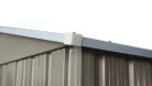Riwall PRO RMSA 6x8 fém kerti tároló 2,4x1,7 m, nyeregtetős, zárható, barna