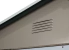 Riwall PRO RMSA 8x10 fém kerti tároló 3x2,4 m, nyeregtetős, zárható, barna