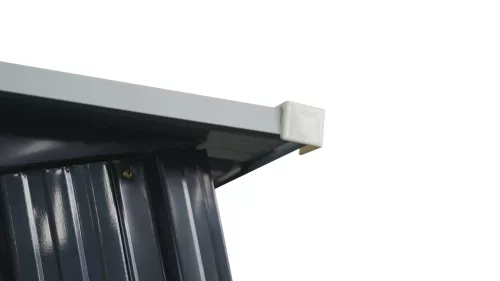 Riwall PRO RMSA 12x10 fém kerti tároló 3x3,7 m, nyeregtetős, zárható, antracit