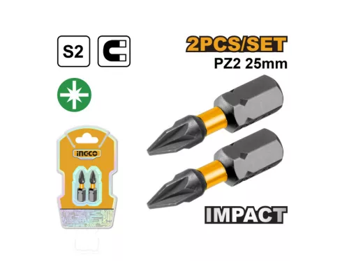 INGCO Impact bithegy PZ2 x 25 mm (2 db)