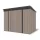 Riwall PRO RMSP 6x8 fém kerti tároló ház 240x183 cm, lapostetős, zárható, barna