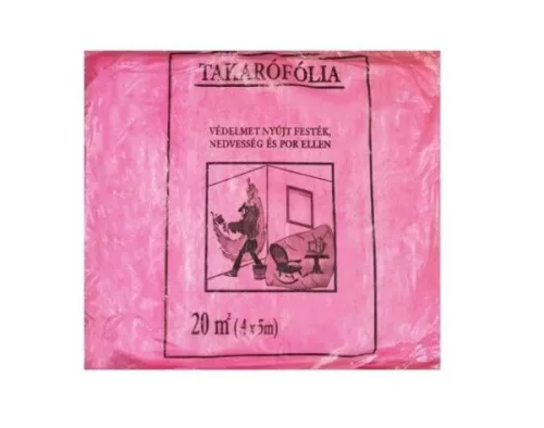 STALCO PE takaró fólia, 4x5m, 160g, vékony, bútortakaró