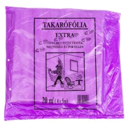   STALCO PE takaró fólia, 4x5m, 300g, standard/közepesen erős, járható