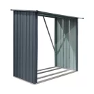 Riwall PRO RMWS 3x7 fém tűzifatároló 2x1,5 m, 2,2 m³, lejtős tetővel, antracit