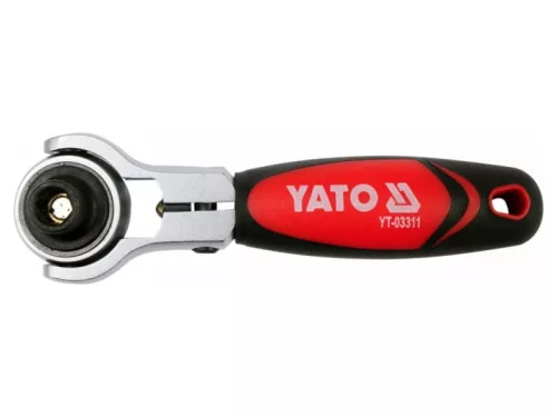 YATO Racsnis hajtószár 1/4" 72T 115 mm forgó fejes CrV