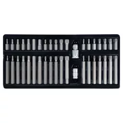   YATO Torx és imbusz bit készlet 40 részes (1/2"-3/8" H4-H12, M5-M12, T20-T55)
