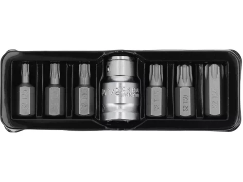 YATO Torx bit készlet 7 részes (1/2" T25-T50)