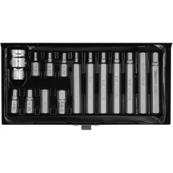 YATO Bit készlet 15 részes (imbusz) H4-H12 1/2"
