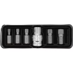 YATO Bit készlet 6 részlet SPLINE M5-M12 L=30 mm 1/2"