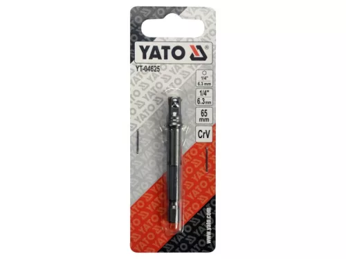 YATO Dugókulcs adapter 1/4" Hex -> 1/4" négyszög CrV
