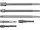 YATO Dugókulcs adapter készlet 6 részes 1/4" Hex -> 1/4", 3/8", 1/2" négyszög CrV
