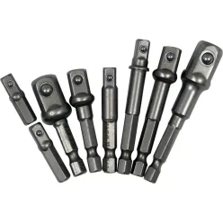  YATO Dugókulcs adapter készlet 8 részes 1/4" Hex -> 1/4", 3/8", 1/2" négyszög CrV