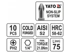 YATO Bithegy PH2 x 75 mm (10 db)