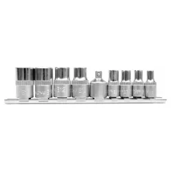   YATO Dugókulcs készlet 9 részes külső Torx 1/4", 3/8" CrV