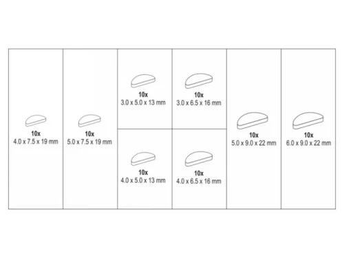 YATO Íves retesz készlet 80 részes