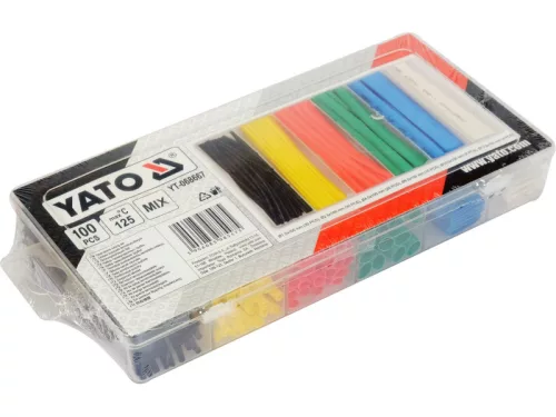 YATO Színes zsugorcső készlet 100 részes