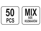 YATO Elektromos gyorscsatlakozó készlet 50 részes