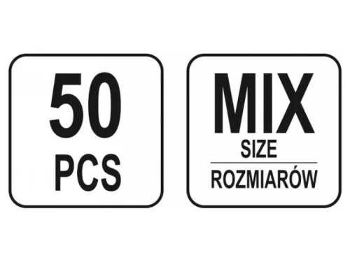 YATO Elektromos gyorscsatlakozó készlet 50 részes