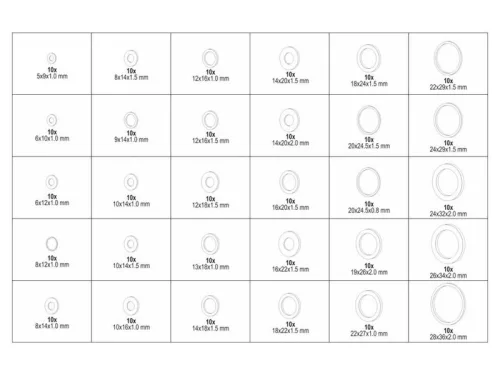 YATO Réz alátét készlet 300 db