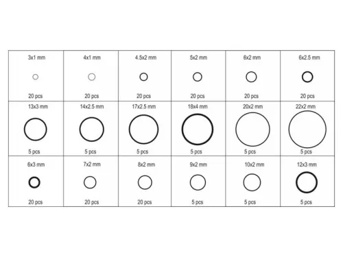 YATO O-gyűrű készlet 225 db