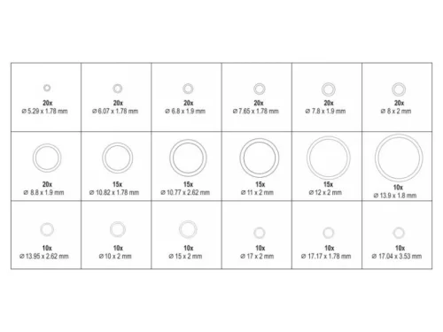 YATO O-gyűrű készlet légkondikhoz 270 db