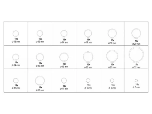 YATO Seeger gyűrű készlet külső-belső 225 db