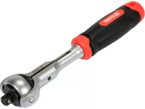 YATO Racsnis hajtószár 1/4" 145 mm 72T forgó fejes CrV
