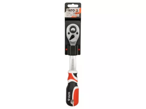 YATO Racsnis hajtószár 1/2" 255 mm 72T hajlított szár, lágy fogantyús CrV